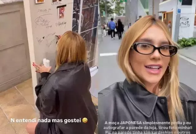 Virginia Fonseca é pedida em autógrafo em loja no Japão